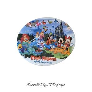 Disney vintage magic Kingdom button pin Mickey and friends princesses free ship